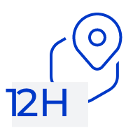 Erste Antwort innerhalb von 12 Stunden